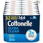 32-Count Cottonelle Family Mega Rolls Toilet Paper (Ultra Clean Or Ultra Comfort)