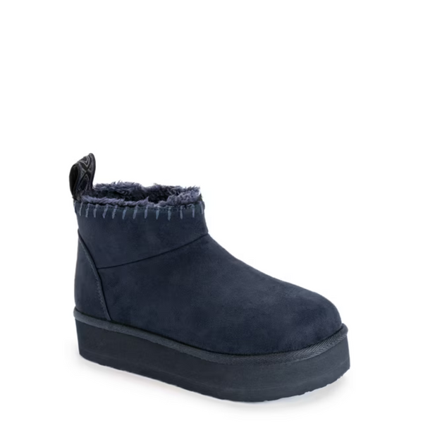 MUK LUKS Women's Augie Mini Side-Zip Cozy Booties