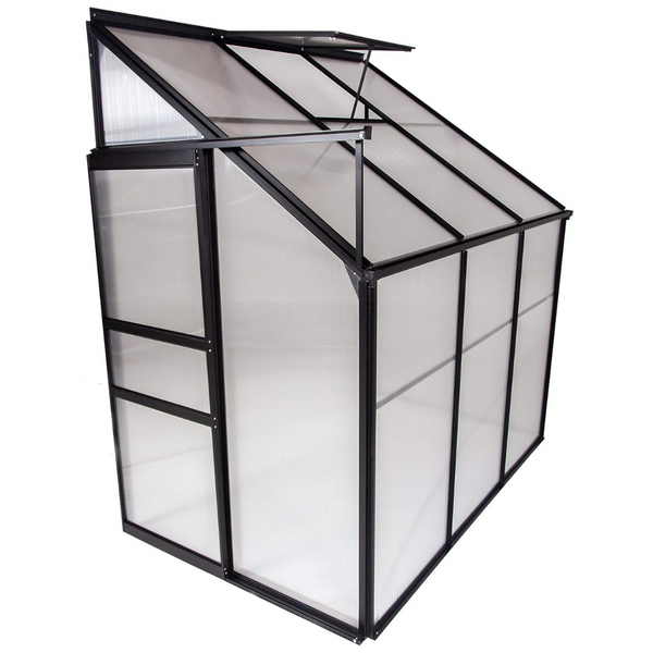 Portable Walk in Large Aluminium Lean-To 25 Sq. Ft Greenhouse