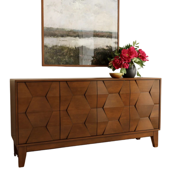 Kelly Clarkson Home Sara 60" Wide Sideboard With Solid Wood Legs