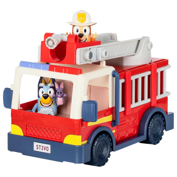 Bluey Firefighter Bingo And Bob Bilby Figures Firetruck Playsets