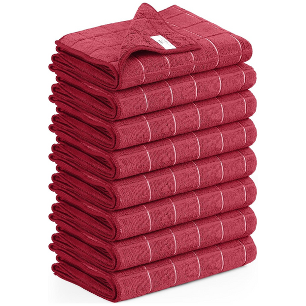 8-Pack Utopia Microfiber Super 12" x 12" Absorbent Kitchen Towels
