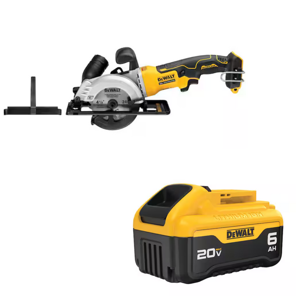 DeWALT DCS571B Max Atomic 4-1/2" 20V Brushless Circular Saw W/Battery Pack