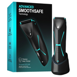 Ceramic Blade Wet/Dry USB-Rechargeable Men's Body Hair Trimmer Kit