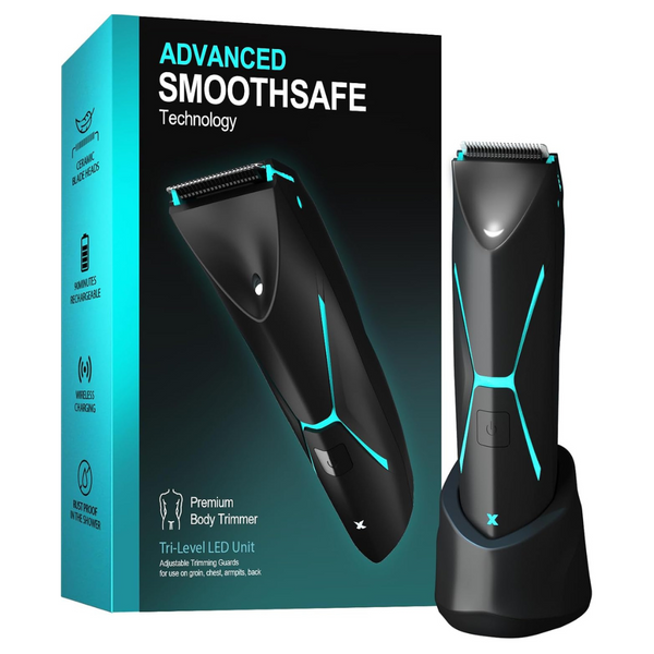 Ceramic Blade Wet/Dry USB-Rechargeable Men's Body Hair Trimmer Kit