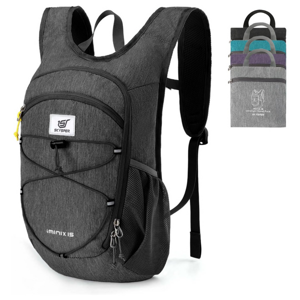Skysper 15L Foldable Hiking Lightweight Packable Travel Backpack (4 Colors)