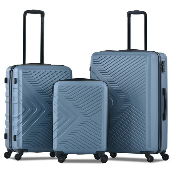 3-Piece Travelhouse Hardshell Lightweight Luggage Set (3 Colors)