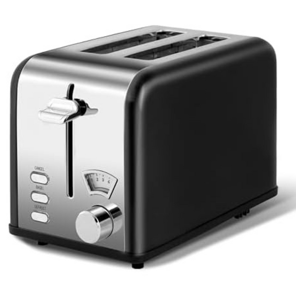 Simple Deluxe Stainless Steel Toaster 2 Slice with Extra Wide Slot
