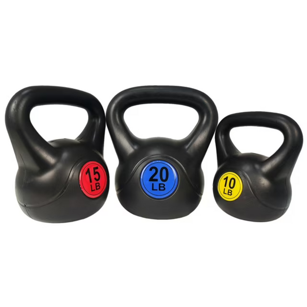 3-Piece BalanceFrom Wide Grip Kettlebell Exercise Fitness Weight Set