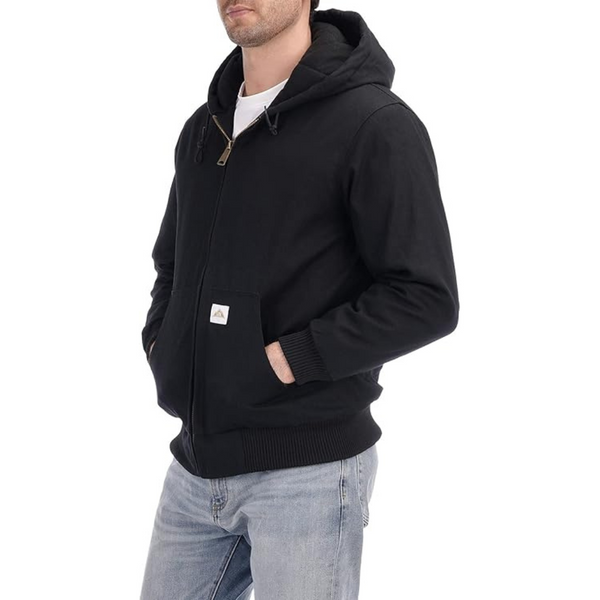 Men's Loose Fit Quilted Flannel Lined Waterproof Jacket (4 Colors)