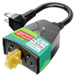 Meross Waterproof Outdoor Smart Wifi Plug with 2 Grounded Outlets