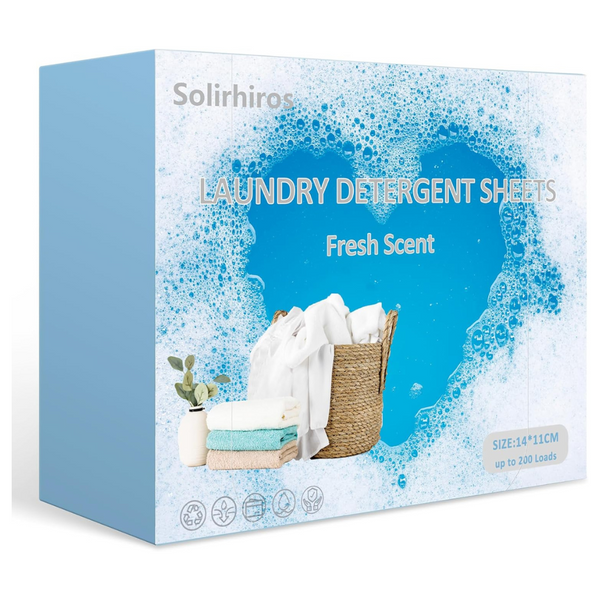 Solirhiros Laundry Detergent Sheets (200 Loads)