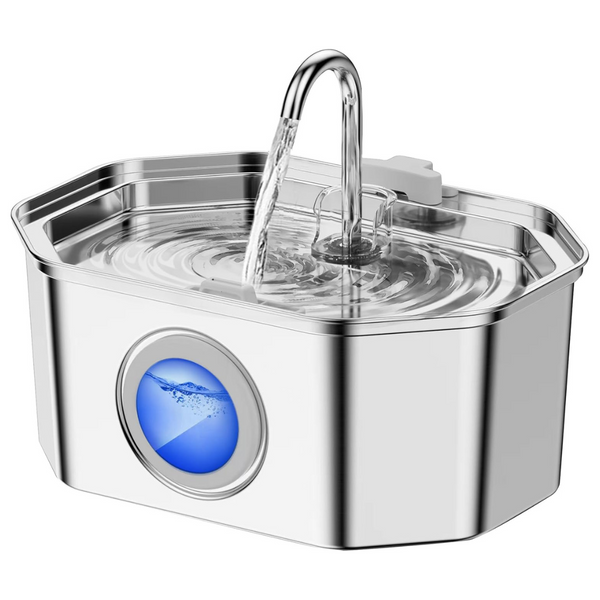 Stainless Steel Pet Fountain Quiet Automatic Dispenser (108oz)
