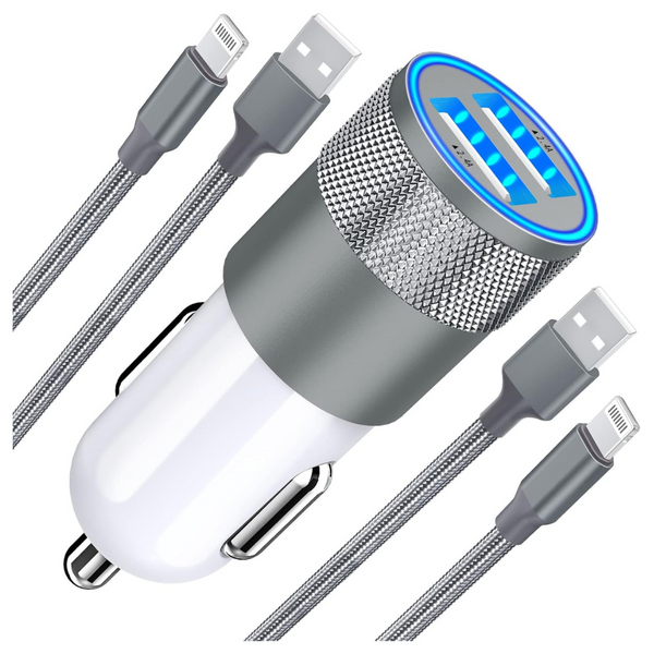 Braveridge MFi Certified 4.8A Dual USB iPhone Fast Car Charger