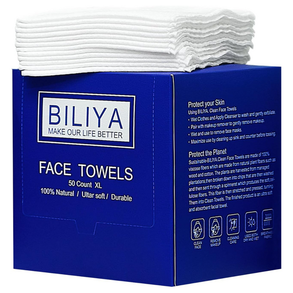 50-Count Ultra Soft 10" x 12" Disposable Face Towel XL