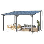 AECOJOY 10' x 14' Hardtop Gazebo Outdoor Aluminum Pergola