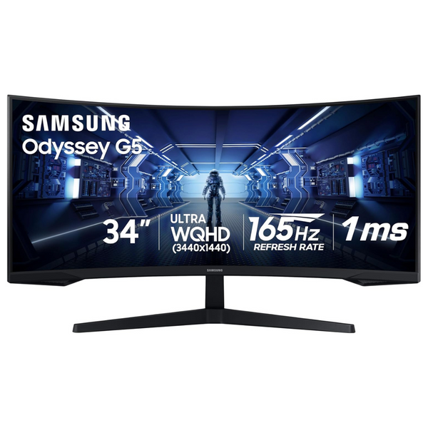 Samsung Odyssey G5 34" Curved WQHD VA LED Gaming Monitor