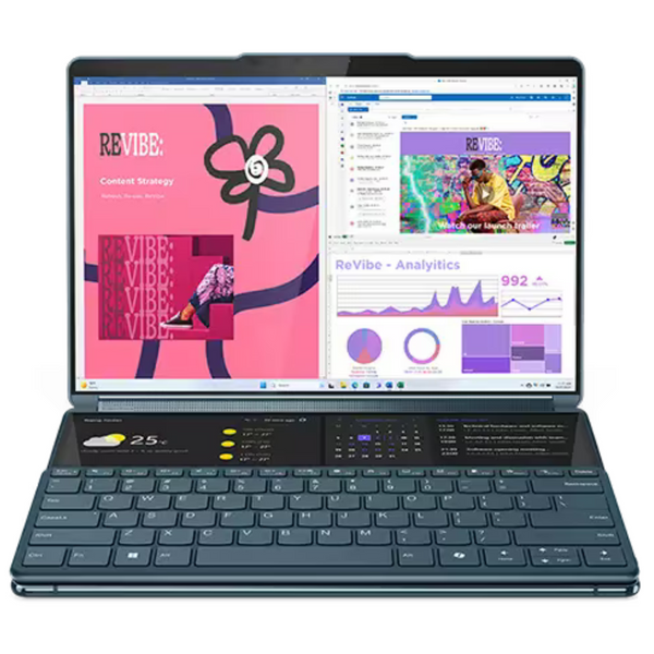 Lenovo Yoga Book 9i 13.3" 2.8K Dual Screen Laptop (Ultra 7 155U / 16GB RAM / 1TB SSD)