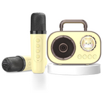 Mini Karaoke Speaker With 2 Wireless Mics For Kids