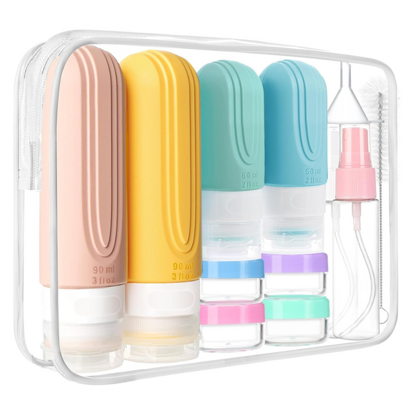 18-Pack TSA Approved Silicone Travel Container