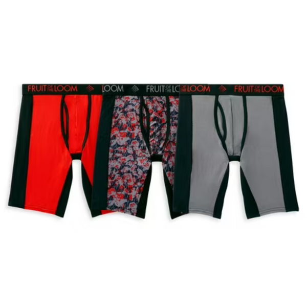 Fruit Of The Loom Mens Breathable Underwear Boxer Briefs
