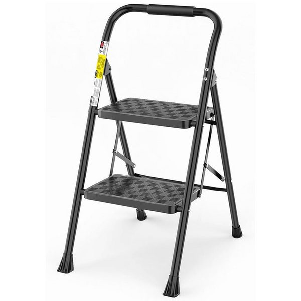 2 Step Ladder Folding Step Stool With Wide Pedal