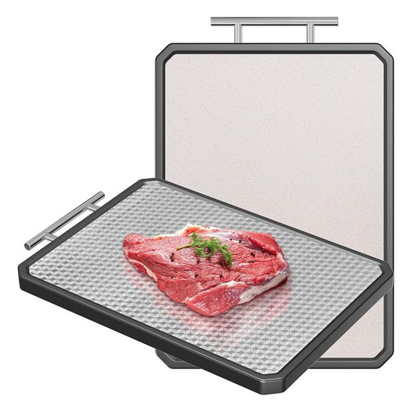 16" x 11" Stainless Steel Double Sided Cutting Board