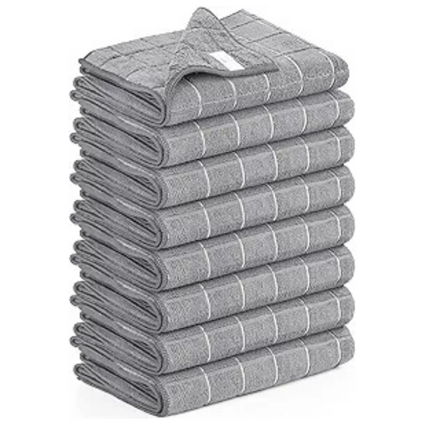 8-Pack Utopia 12" x 12" Super Absorbent Microfiber Kitchen Towels