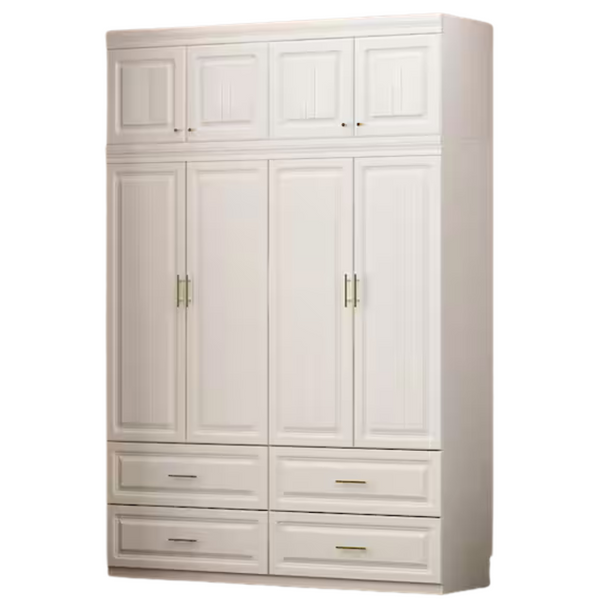 FUFU&GAGA 8-Door Big Wardrobe Armoires With Hanging Rod