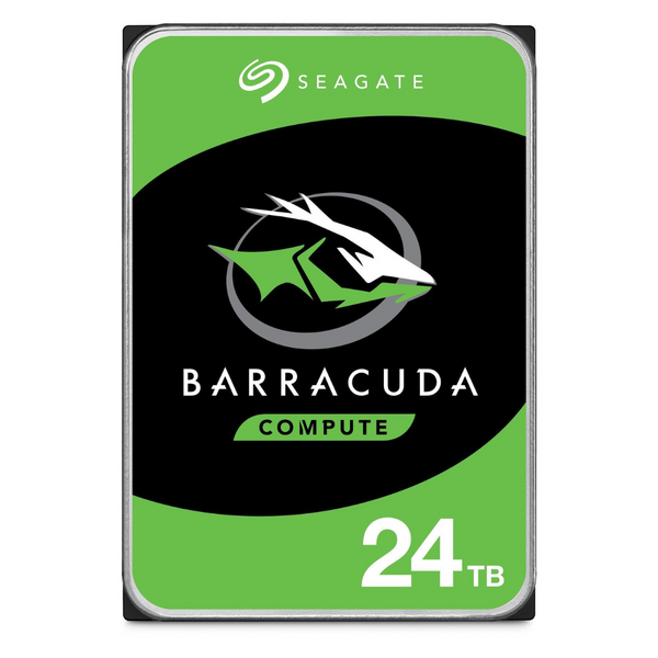 Seagate BarraCuda 24TB 3.5" SATA III 6Gb/s Internal Bare HDD