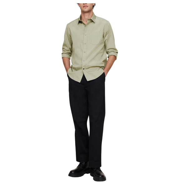 Banana Republic Men's Standard-Fit Washed Cotton Poplin Shirt