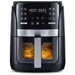 6-Qt Gourmia Digital Window Air Fryer With 12 Presets & Cooking Black