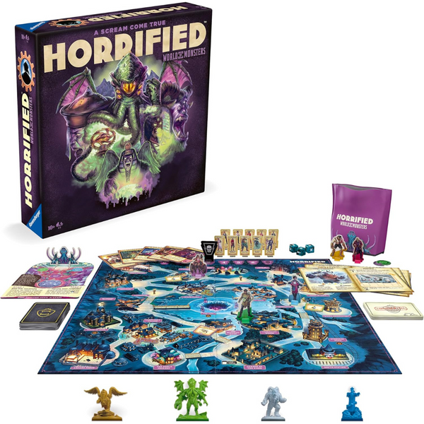 Horrified World of Monsters Cooperative Strategy Board Game