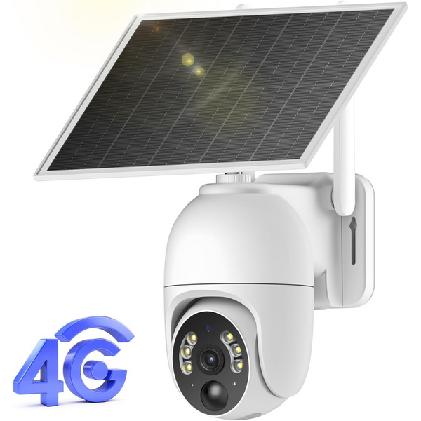 4G LTE Cellular Outdoor Wireless Solar Security Camera