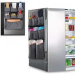 Resszo 65" x 12.6" Fridge Dust Cover with 15 Pockets