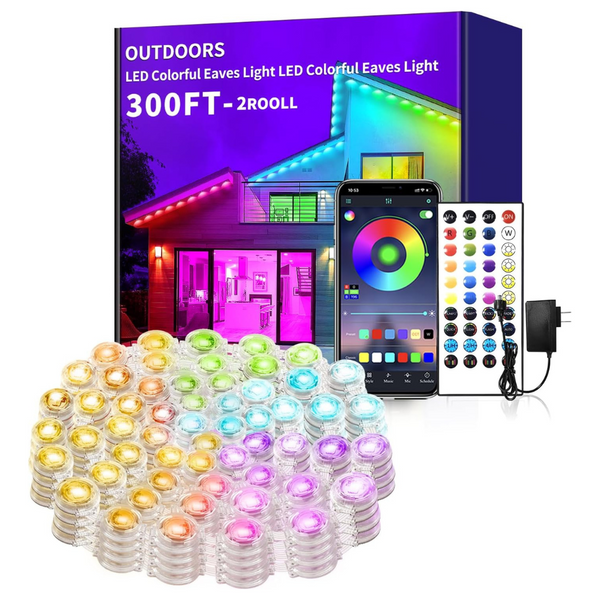 300ft Yocrostar Permanent Outdoor Lights