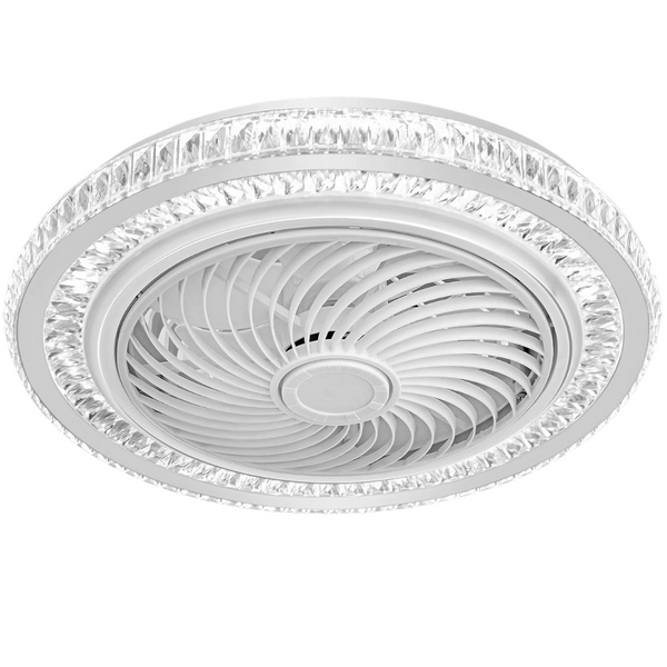 Yitahome 20" Bladeless 6-Speed Ceiling Fan with Light & Chandelier