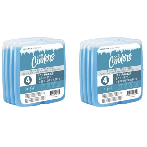 8-Pack Fit & Fresh Reusable & Long-Lasting Slim Ice Packs