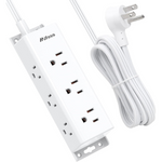 9-Multi Outlets Surge Protector Power Strip With 5ft Extension Cord