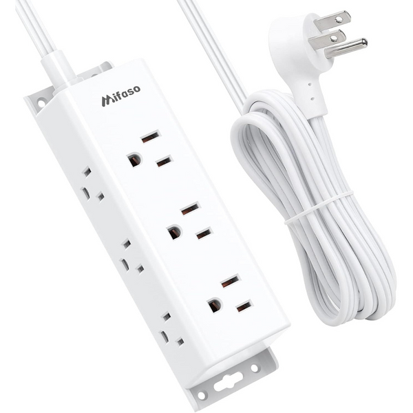 9-Multi Outlets Surge Protector Power Strip With 5ft Extension Cord