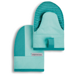 2-Piece KitchenAid Beacon 2-Tone Non-Slip 5.5" x 8" Mini Oven Mitt Set