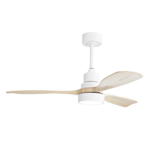 George Oliver 48" Nicola 3 Blade Matte White Modern Ceiling Fan
