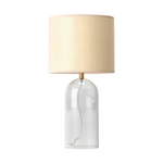 Threshold Open Base Glass Table Lamp With Lamp Shade