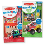 2-Pack Melissa & Doug Wooden Monster Truck & Train Craft Kit