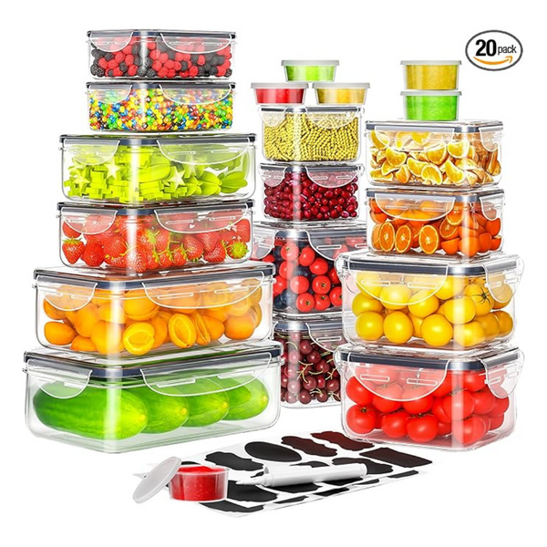 40-Piece Pony Crossing The River Food Storage Containers With Lids