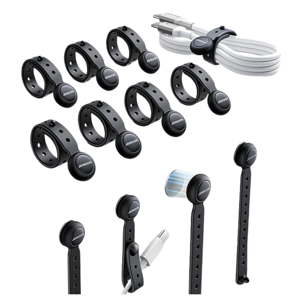 12-Pack Of Joyroom Silicone Magnetic Cable Ties