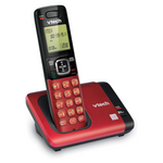 VTech DECT 6.0 Phone With Caller ID/Call Waiting, Red