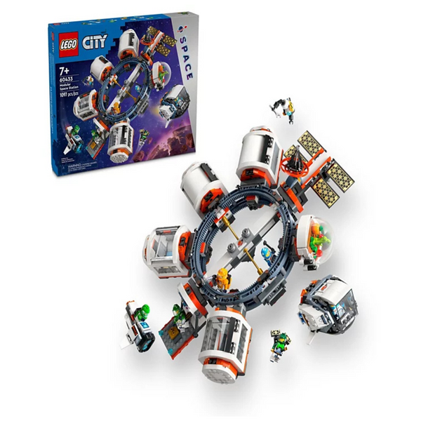 1097-Piece LEGO City Modular Space Station STEM Toy Set (60433)