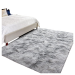 4' x 6' Super Soft Fluffy Modern Tie-Dyed Area Rugs