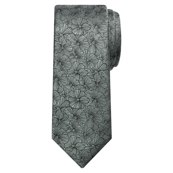 Egara Narrow Tonal Floral Tie